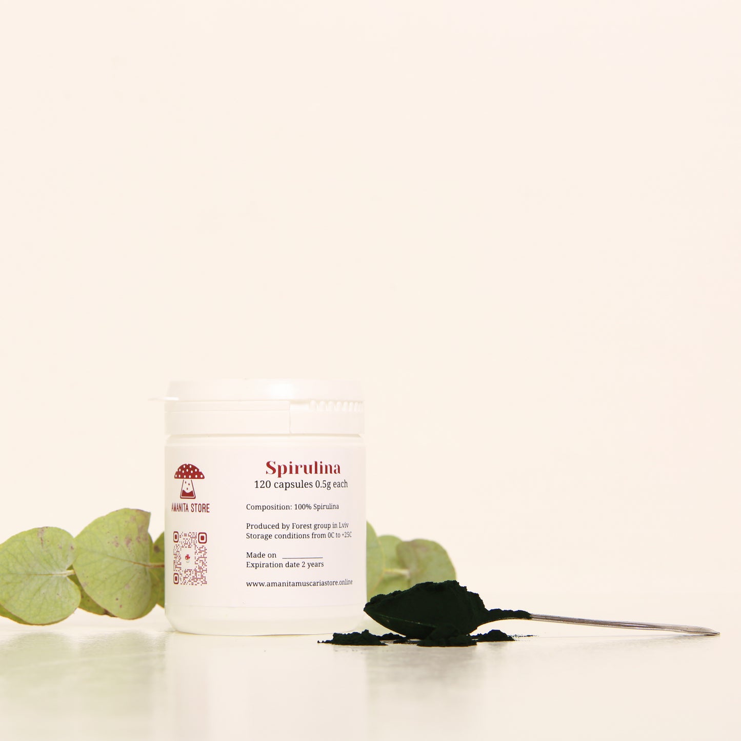 Ekologiskt Spirulina-pulver