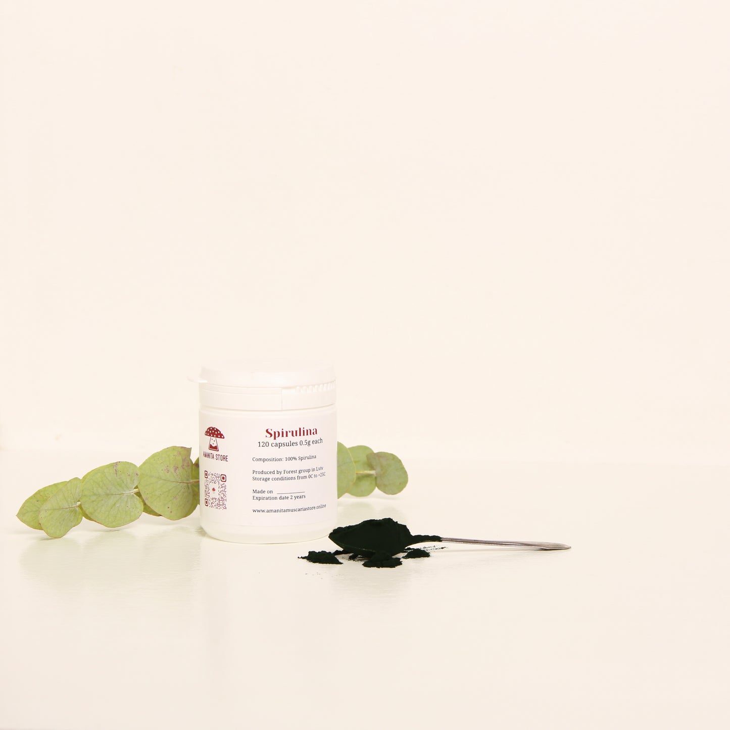 Ekologiskt Spirulina-pulver
