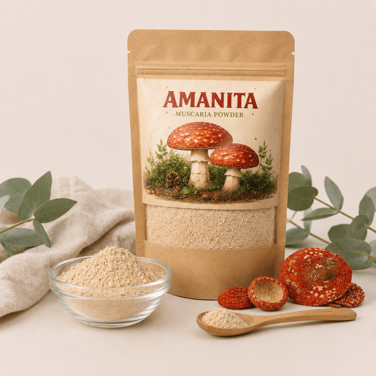 Amanita muscaria Powder — Dried Fruiting Body (Fly Agaric) - Amanita Store