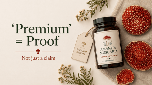 Ein Leitfaden zum Entschlüsseln von Fliegenpilz-Produktetiketten: Was 'Premium' wirklich bedeutet – Amanita Store