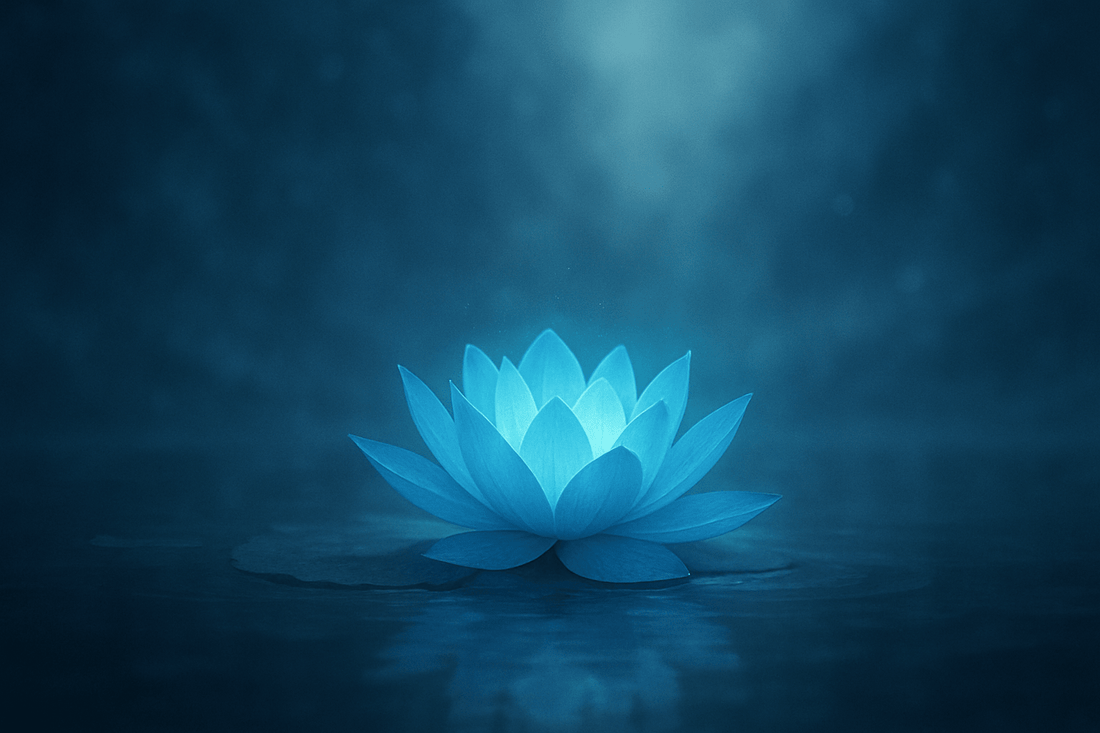 Risveglia il tuo paesaggio interiore: Loto blu per sogni consapevoli e un risveglio tranquillo - Amanita Store