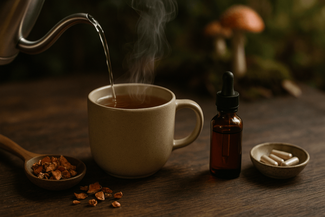 How to Brew Amanita Tea (Plus Tincture & Capsule Basics)