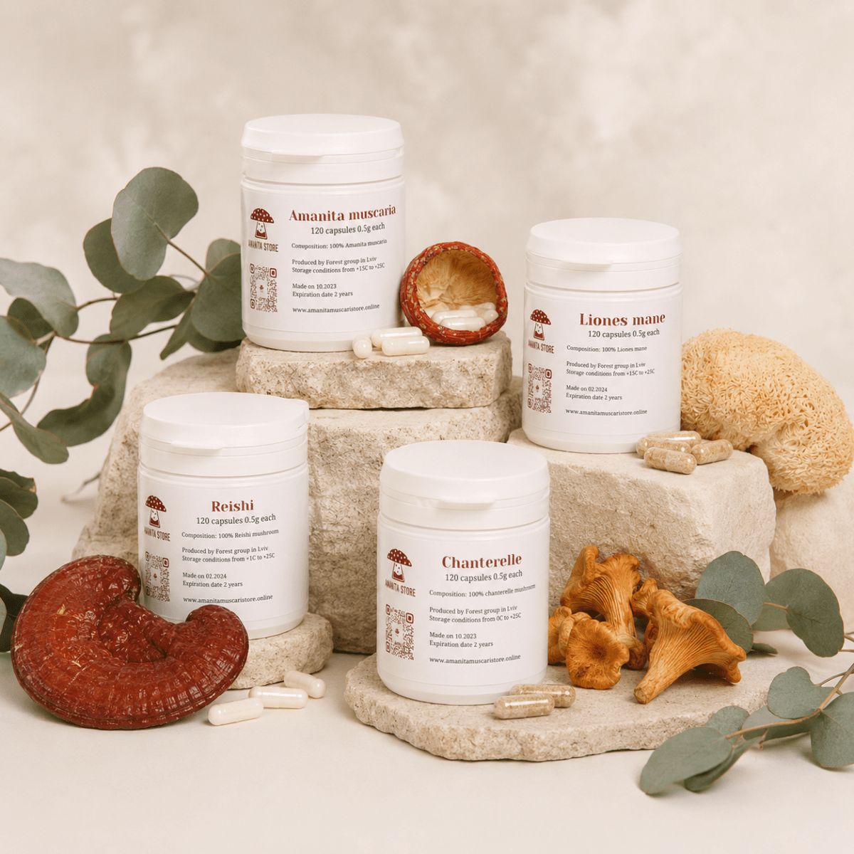 Mushroom Capsules - Amanita Store