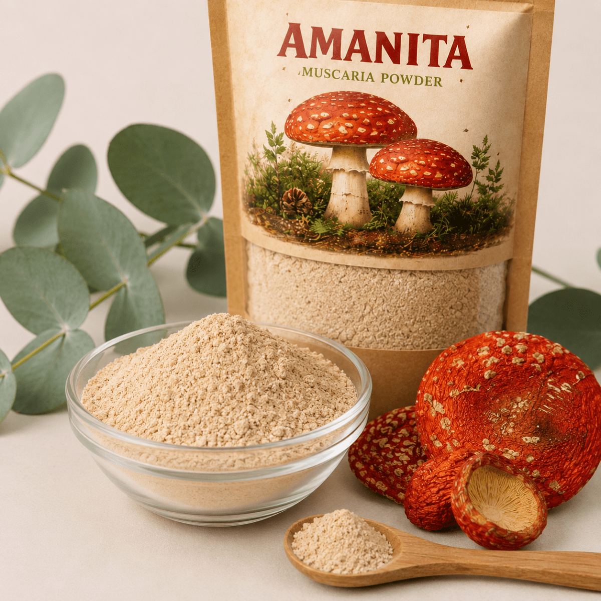 Amanita muscaria Powder — Dried Fruiting Body (Fly Agaric) - Amanita Store